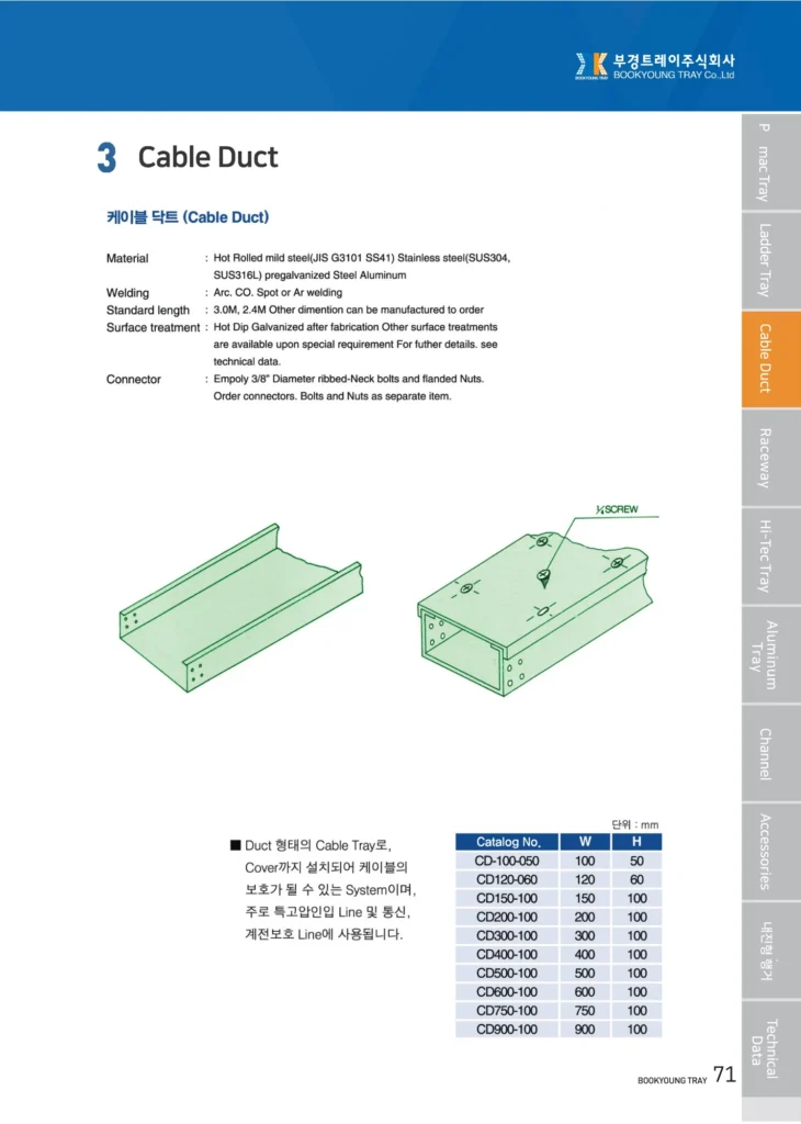 케이블트레이 카달로그